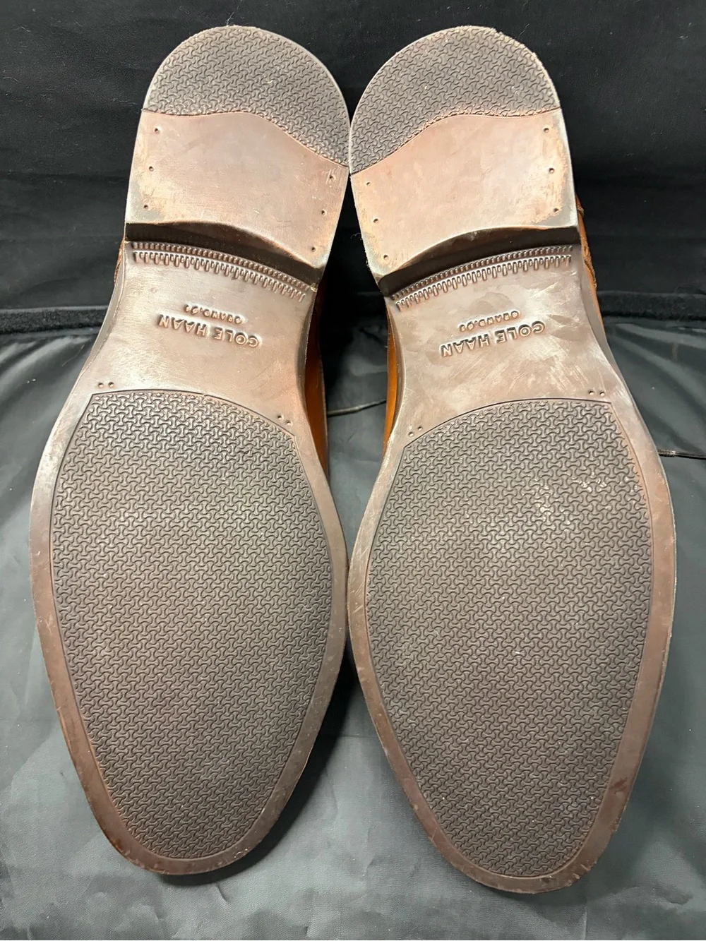 Cole Haan Men's Jefferson Grand Cap Toe Tan Leather Oxford Dress Shoes Size 10M